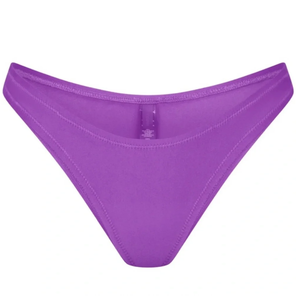 SKIMS Cheeky Tanga Violet Recycled Bikini Bottom